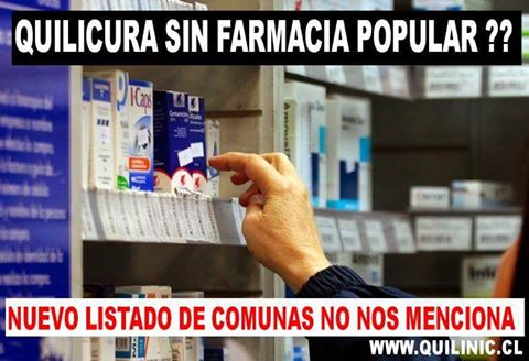 Quilicura sin Farmacia popular ???