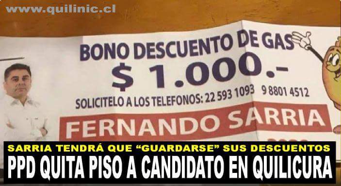 PPD le quita el piso a candidato a concejal en Quilicura
