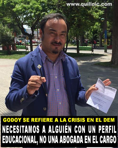 Godoy se refiere a la crisis en el Departamento de Educacion Municipal