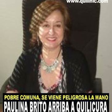 Arriba Paulina Brito a Quilicura