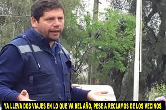 Concejal Dino Belmar otra vez de viaje, justo cuando se le necesita