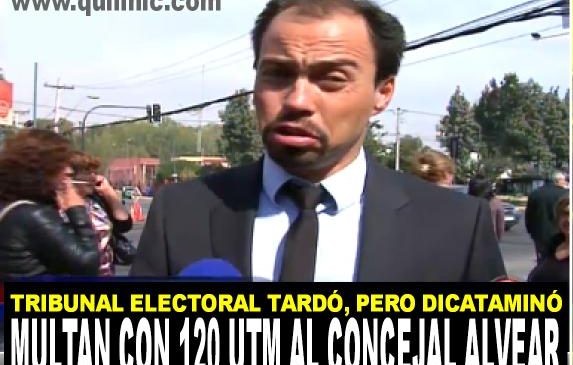 Multan al Concejal Mario Alvear