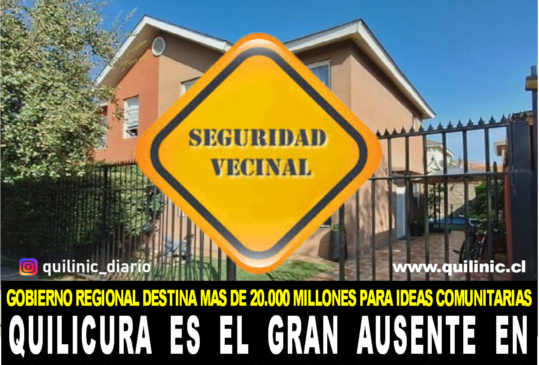 Quilicura no presentó proyectos en seguridad vecinal