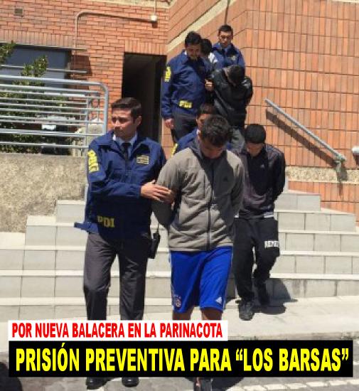 Prisión preventiva para «Los Barsas»