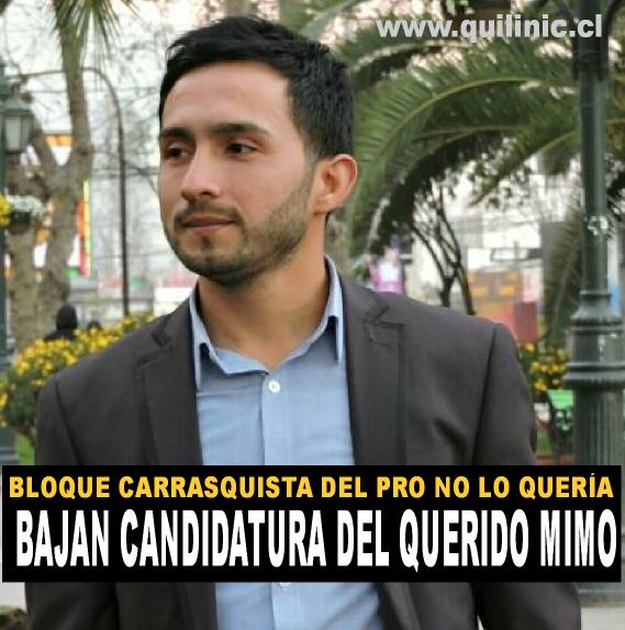 El Bloque Carrasquista del PRO baja candidatuta del Mimo