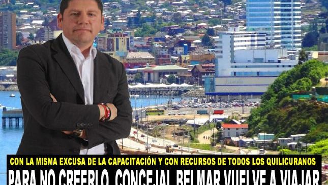 Concejal Viajero, Dino Belmar, lo hizo de nuevo ¡¡