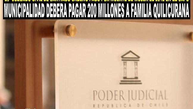 Justicia ordena a Municipalidad a pagar 200 millones de indemnización