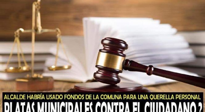 Dineros municipales contra los ciudadanos ??