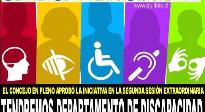 Tendremos Departamento de Discapacidad e Inclusión Social