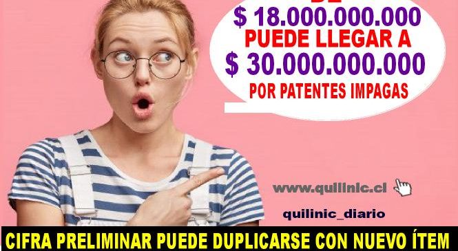 Cifra por patentes impagas puede llegar a los $ 30.000.000.000