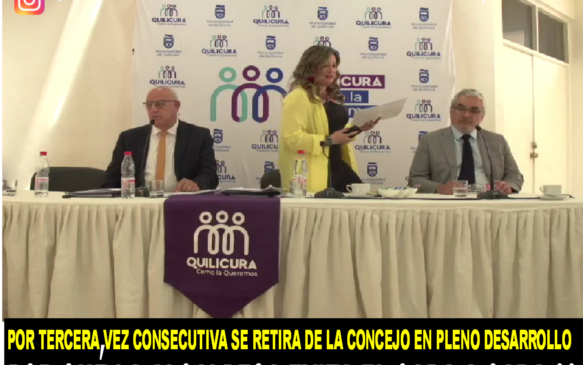 Por tercera vez la alcaldesa abandona el concejo municipal