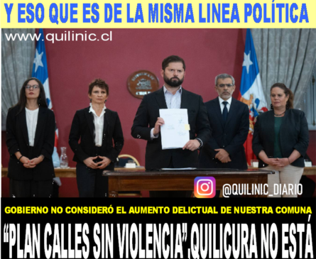 Quilicura no feu incluída en el Plan «Calles sin Violencia»