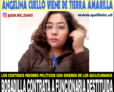 Bobadilla contrata a funcionaria que fue destituida en Copiapó