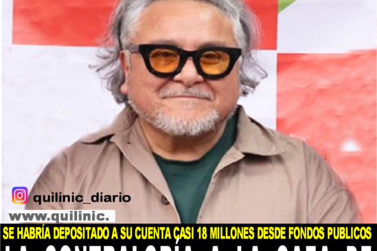 Carrasco realizó deposito de dineros públicos a su cuenta personal