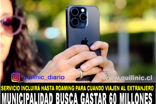 Municipalidad gastará 60 millones en celulares con plan