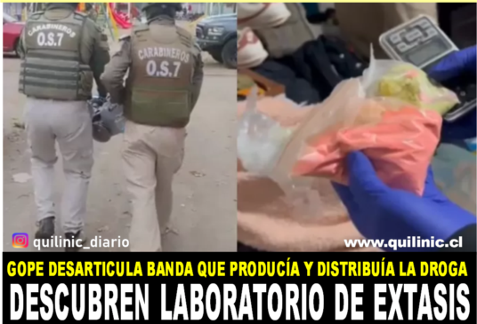 Gope desarticula banda con laboratorio de éxtasis